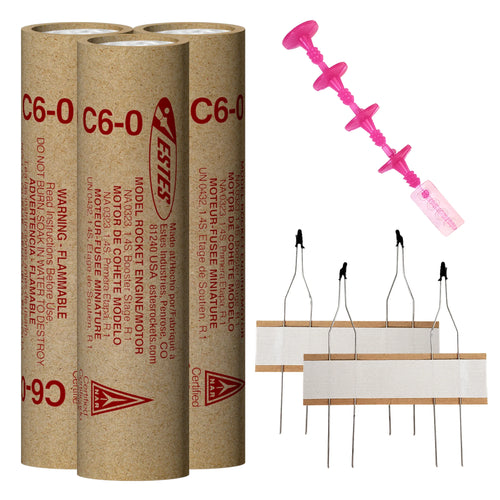 Estes C6-0 Rocket Engine with Igniters (18mm)