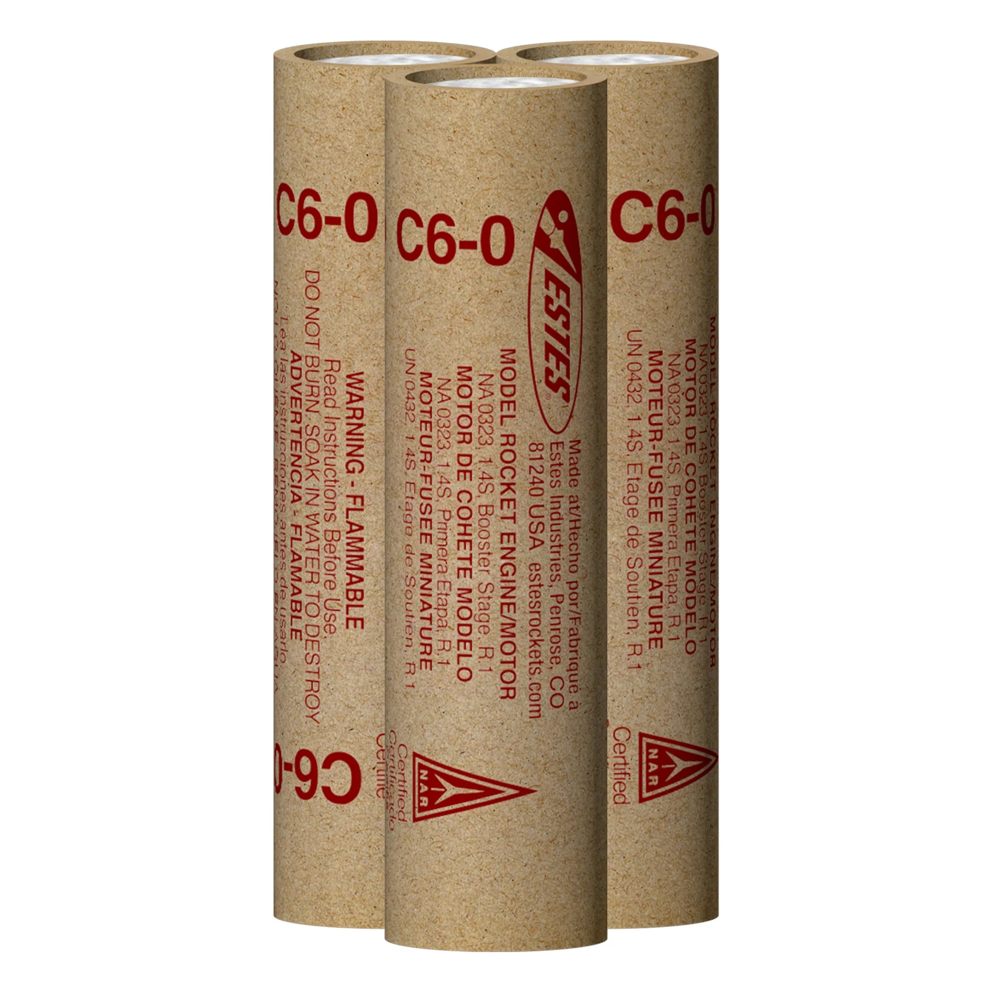 Estes C6-0 Rocket Engine with Igniters (18mm)