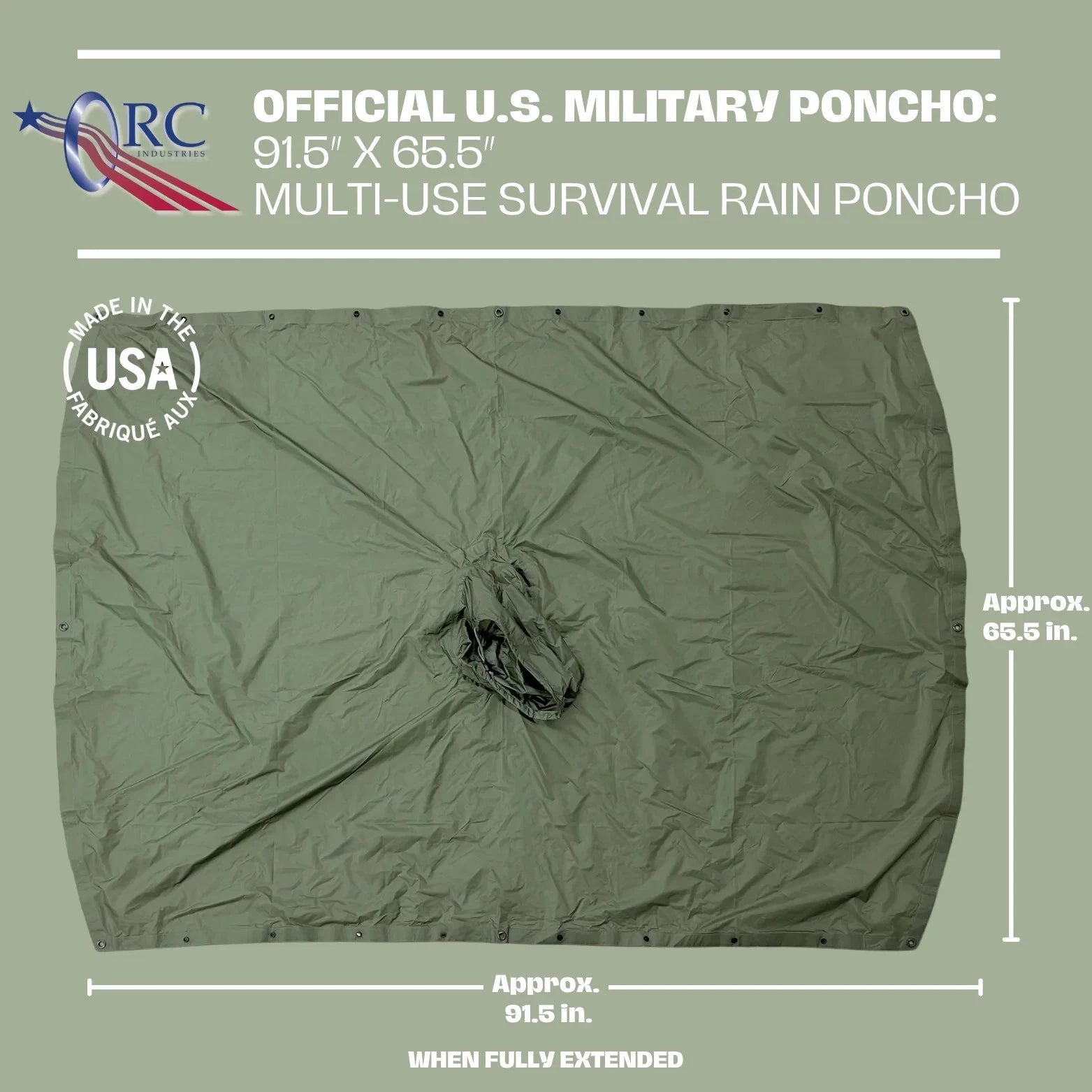 USGI Wet Weather Poncho