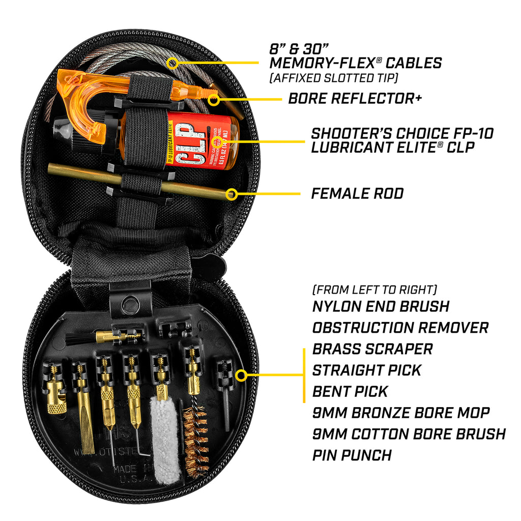 USGI Weapons Cleaning Kit (WCK) 9mm Soft Pack (Otis Technology)
