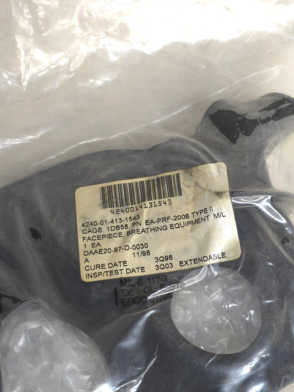 USGI Chemical-Biological Mask Facepiece (M40, M42) Second Skin