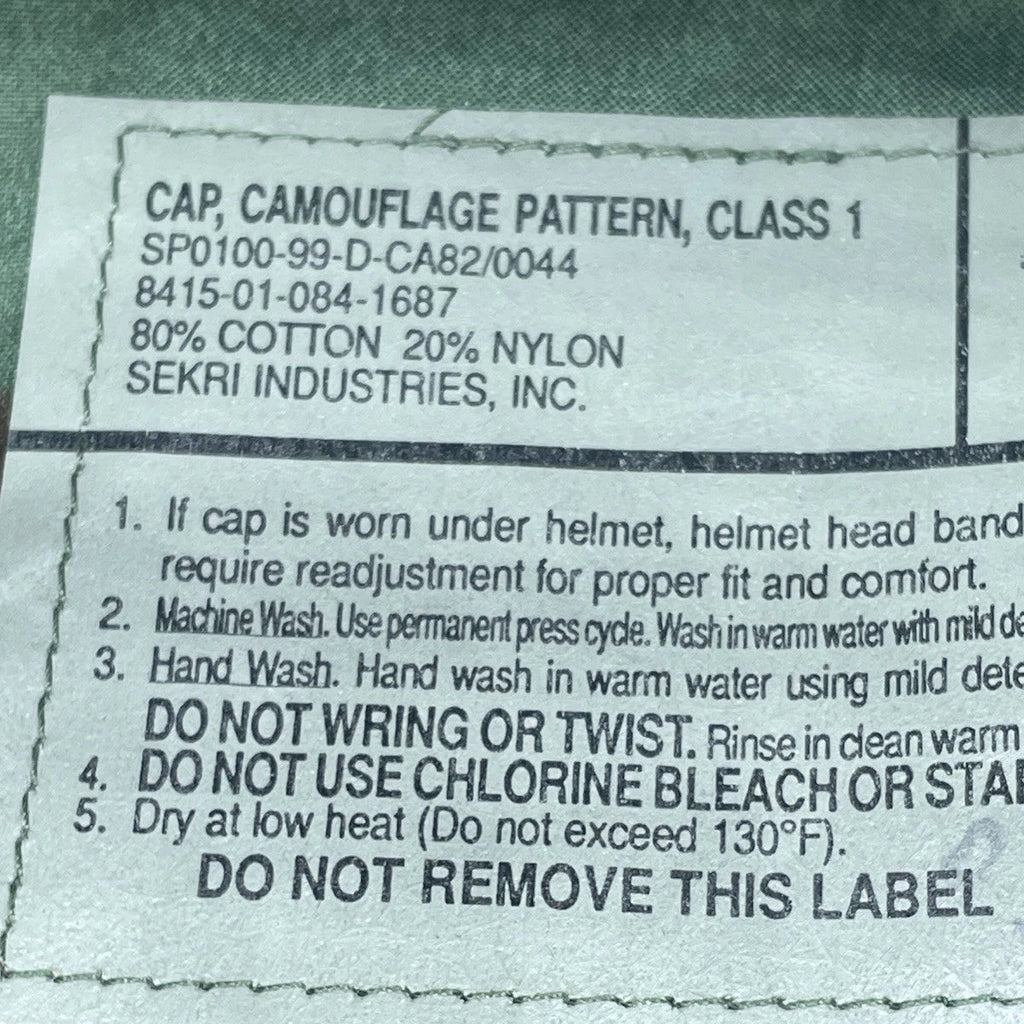 USGI Camouflage Pattern Cap