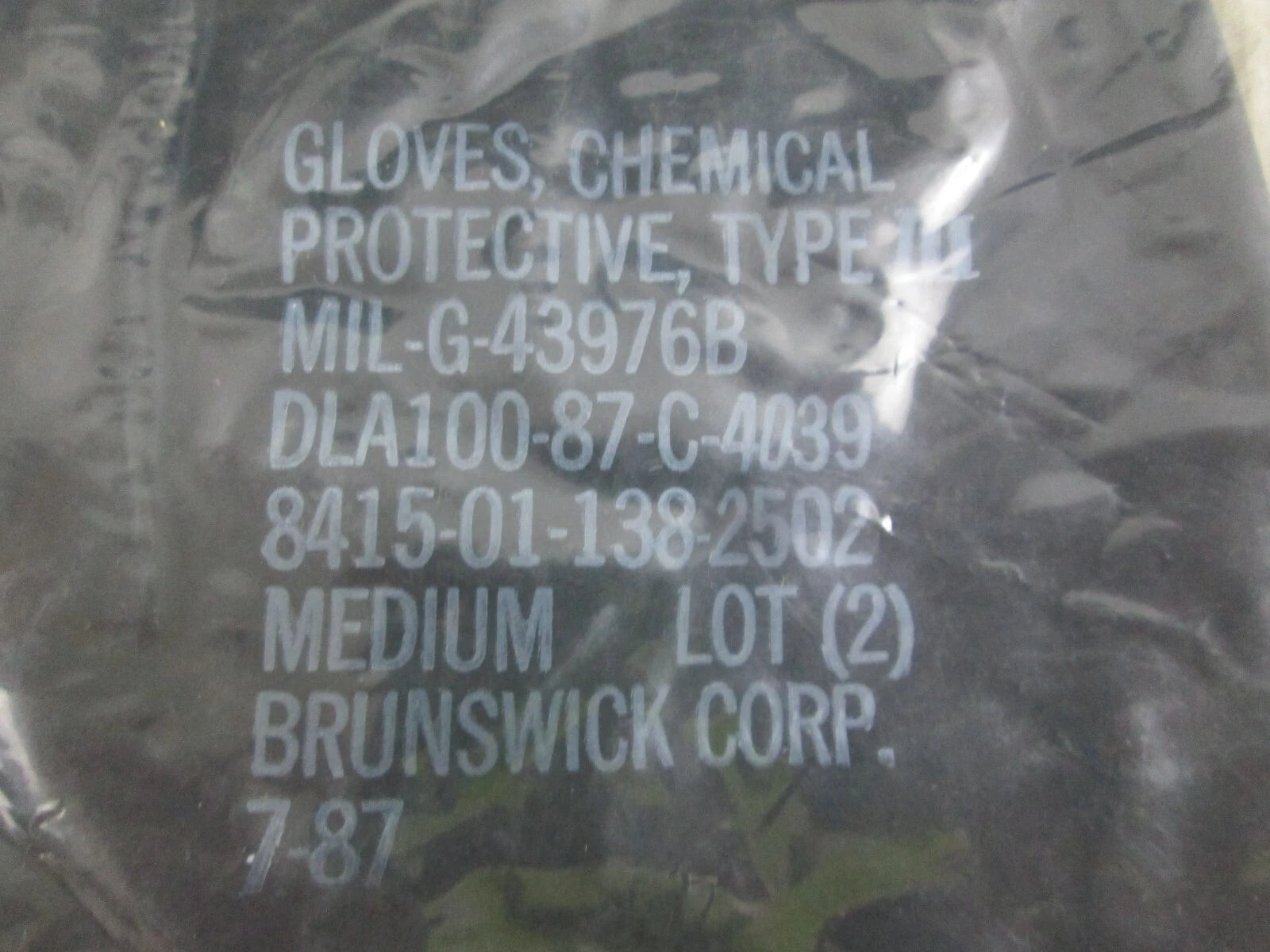 USGI Chemical Protective Glove Set (Type 3) CP-7