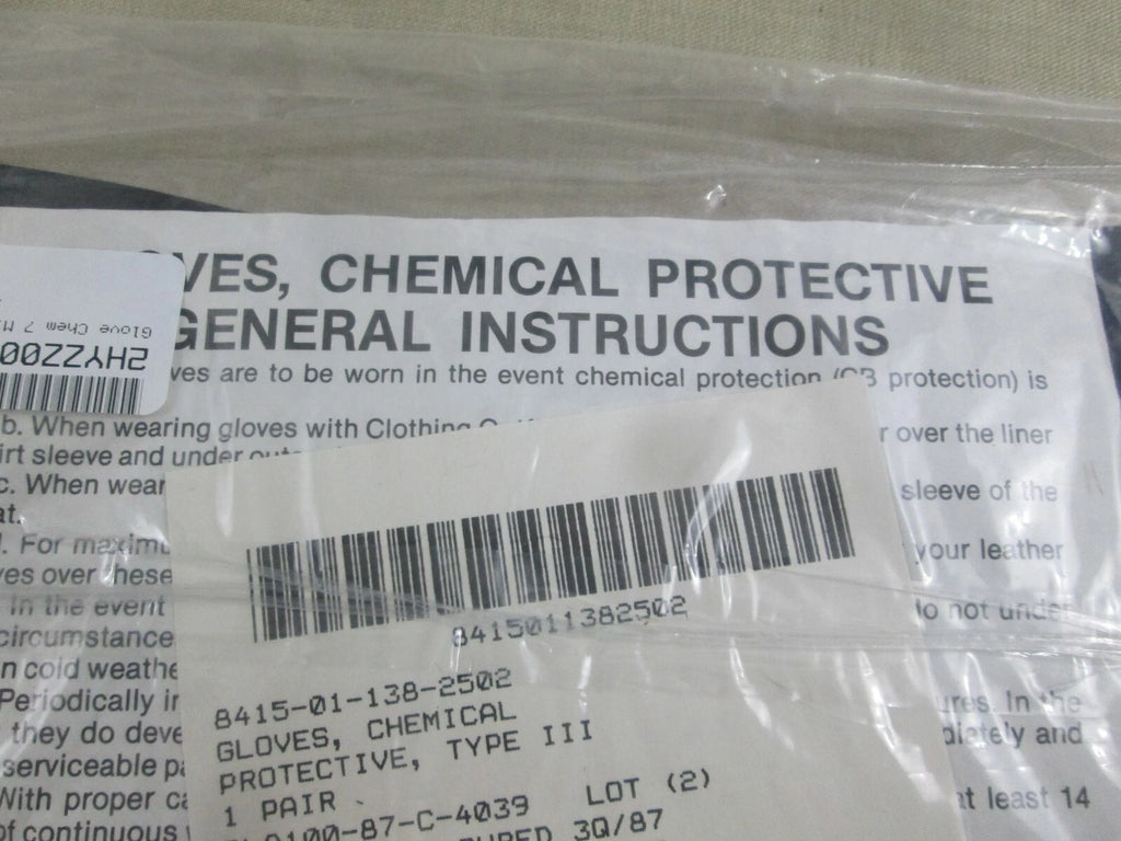 USGI Chemical Protective Glove Set (Type 3) CP-7