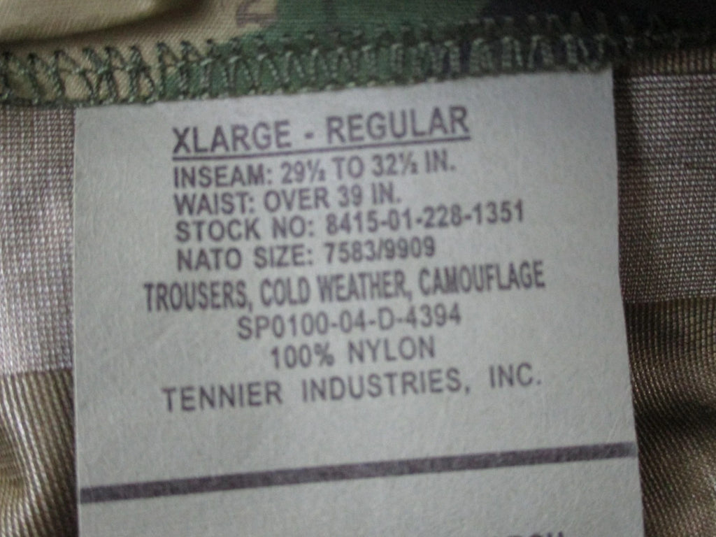 USGI Cold Weather Trousers (ECWCS) GEN I, GEN II