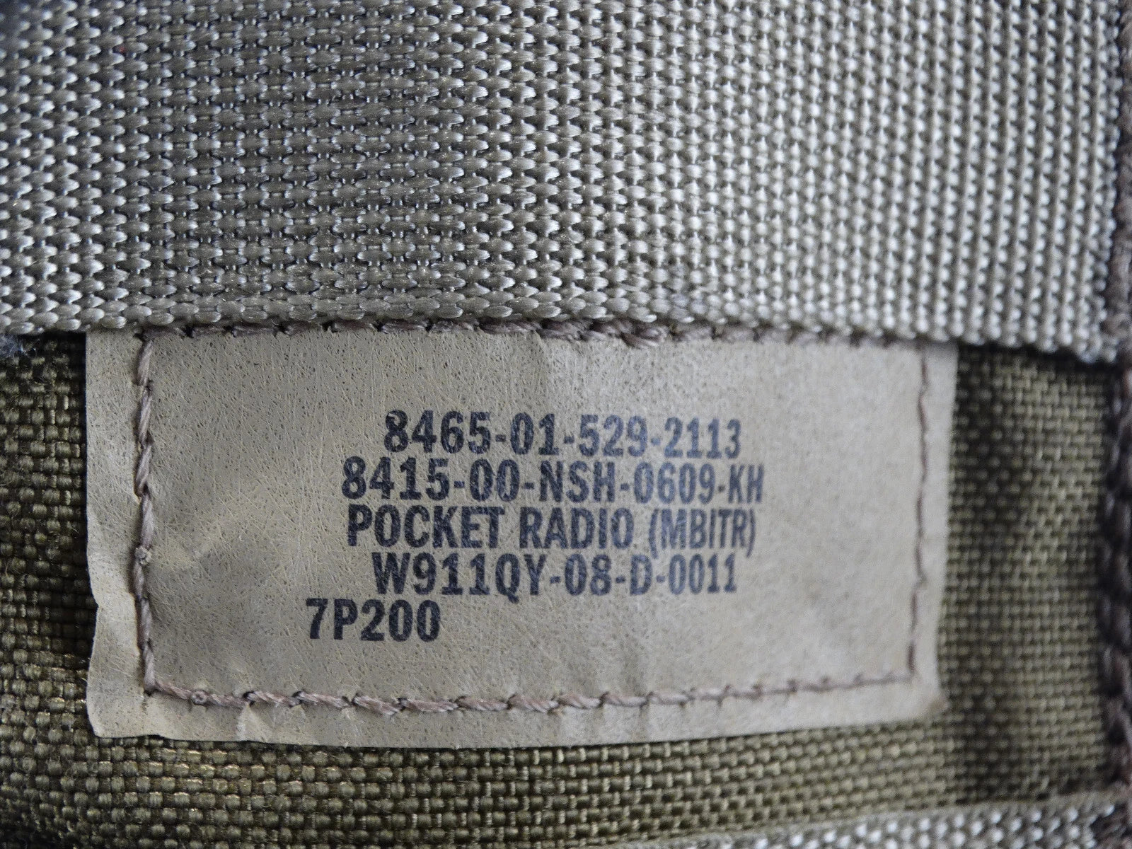 USGI MOLLE II AN/PRC-148 MBITR Pocket (Style 4805)