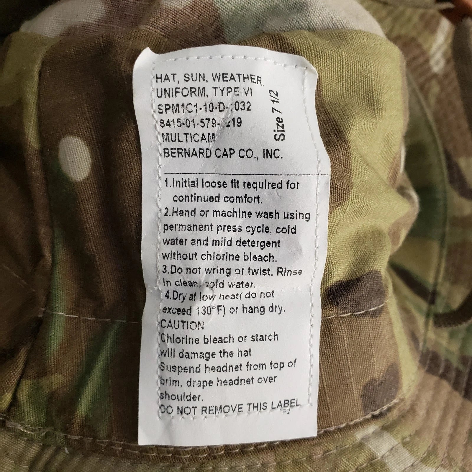 USGI Hot Weather Sun Hat Type VI (Boonie Hat)