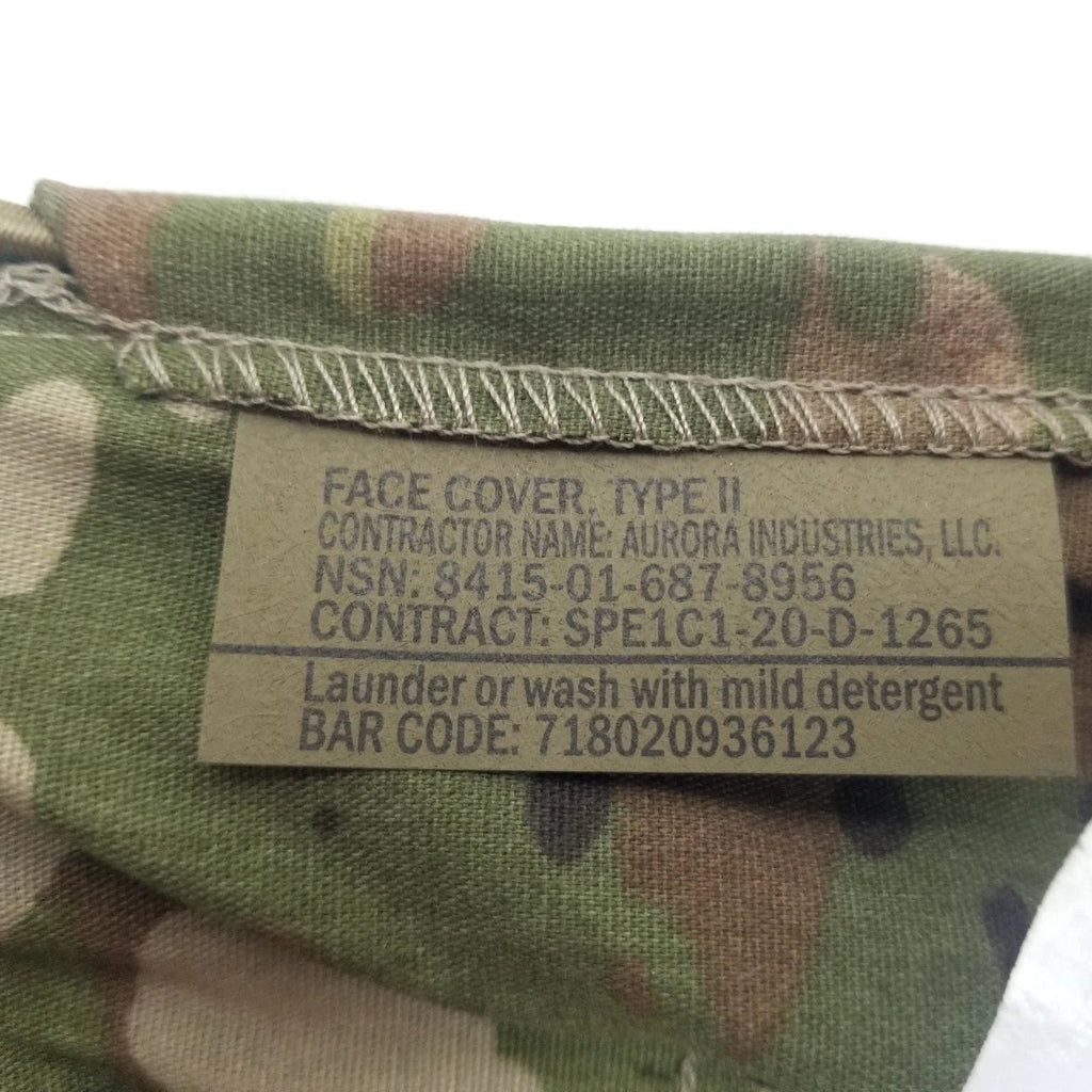 USGI Combat Cloth Face Covering (CCFC) Type II Mask