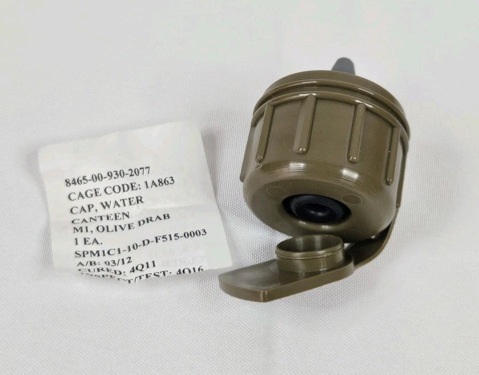 USGI Chemical-Biological Mask Water Canteen Cap M1 NBC (M40, M42, M17, MCU-2/P, MSA)