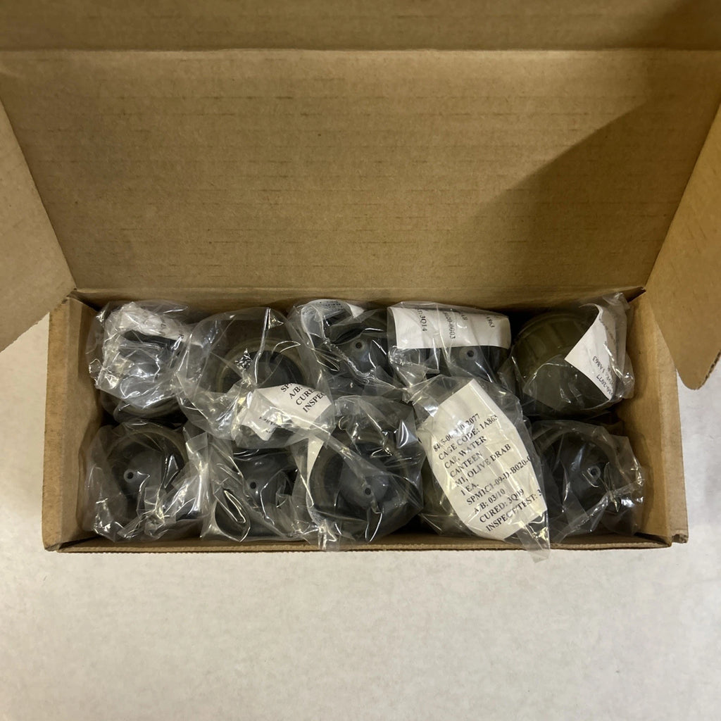 USGI Chemical-Biological Mask Water Canteen Cap M1 NBC (M40, M42, M17, MCU-2/P, MSA)