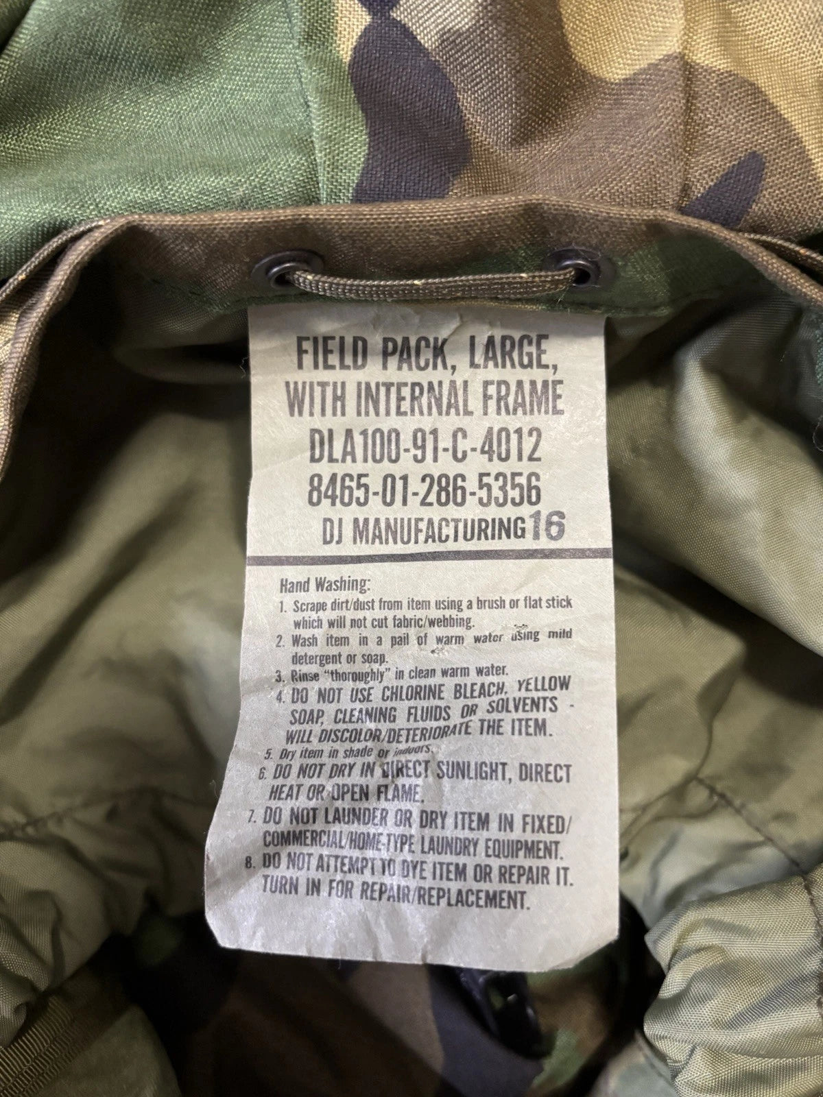 USGI Large Field Pack with Internal Frame CFP-90 (Combat Field Pack M-1990)