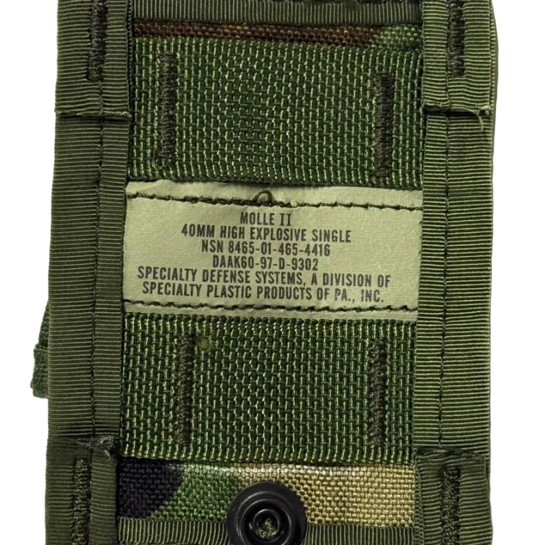 USGI MOLLE II Single 40MM High Explosive (HE) Pouch (Style 4040)