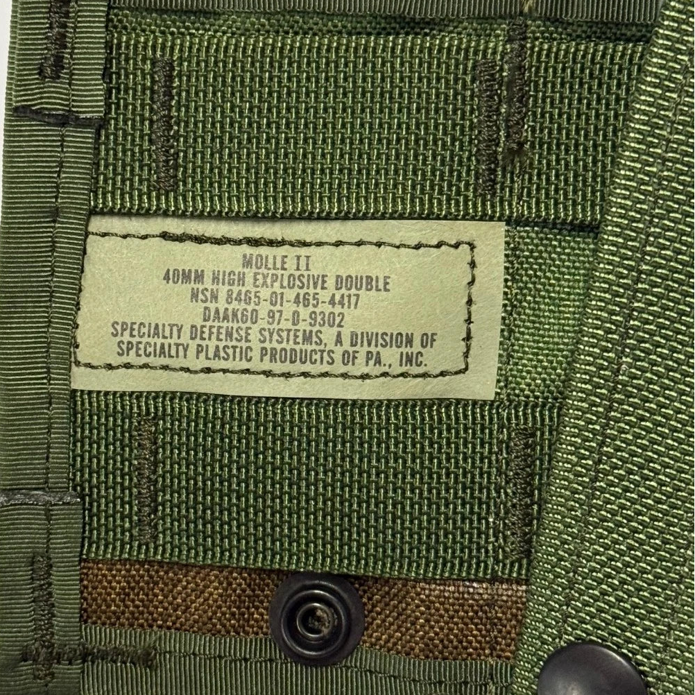 USGI MOLLE II Double 40MM High Explosive (HE) Pouch (Style 4035)