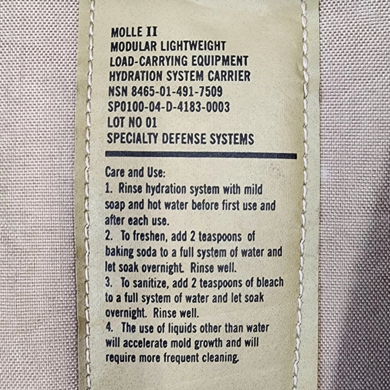 USGI MOLLE II Hydration System Carrier 3L 100oz