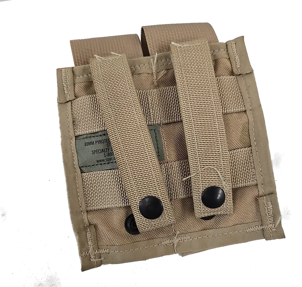 USGI MOLLE II Double 40MM Pyrotechnic Pouch (Style 4045)