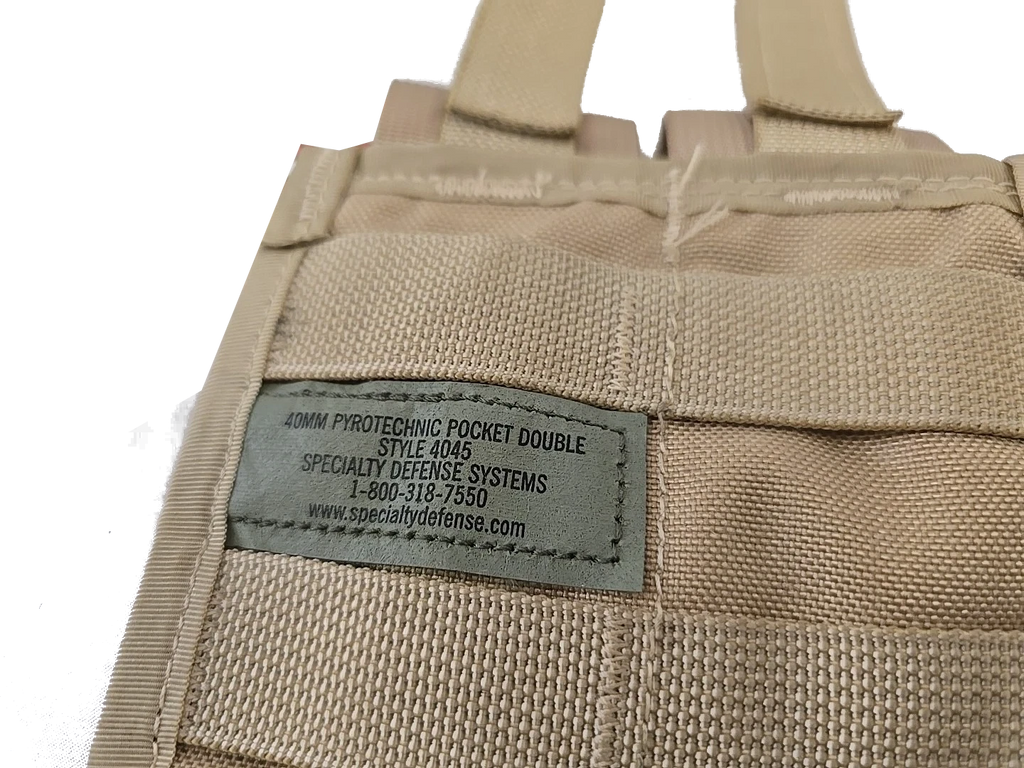 USGI MOLLE II Double 40MM Pyrotechnic Pouch (Style 4045)