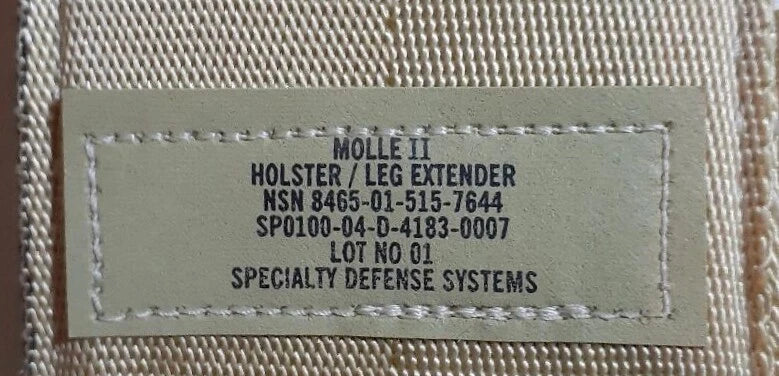 USGI MOLLE II Holster / Leg Extender