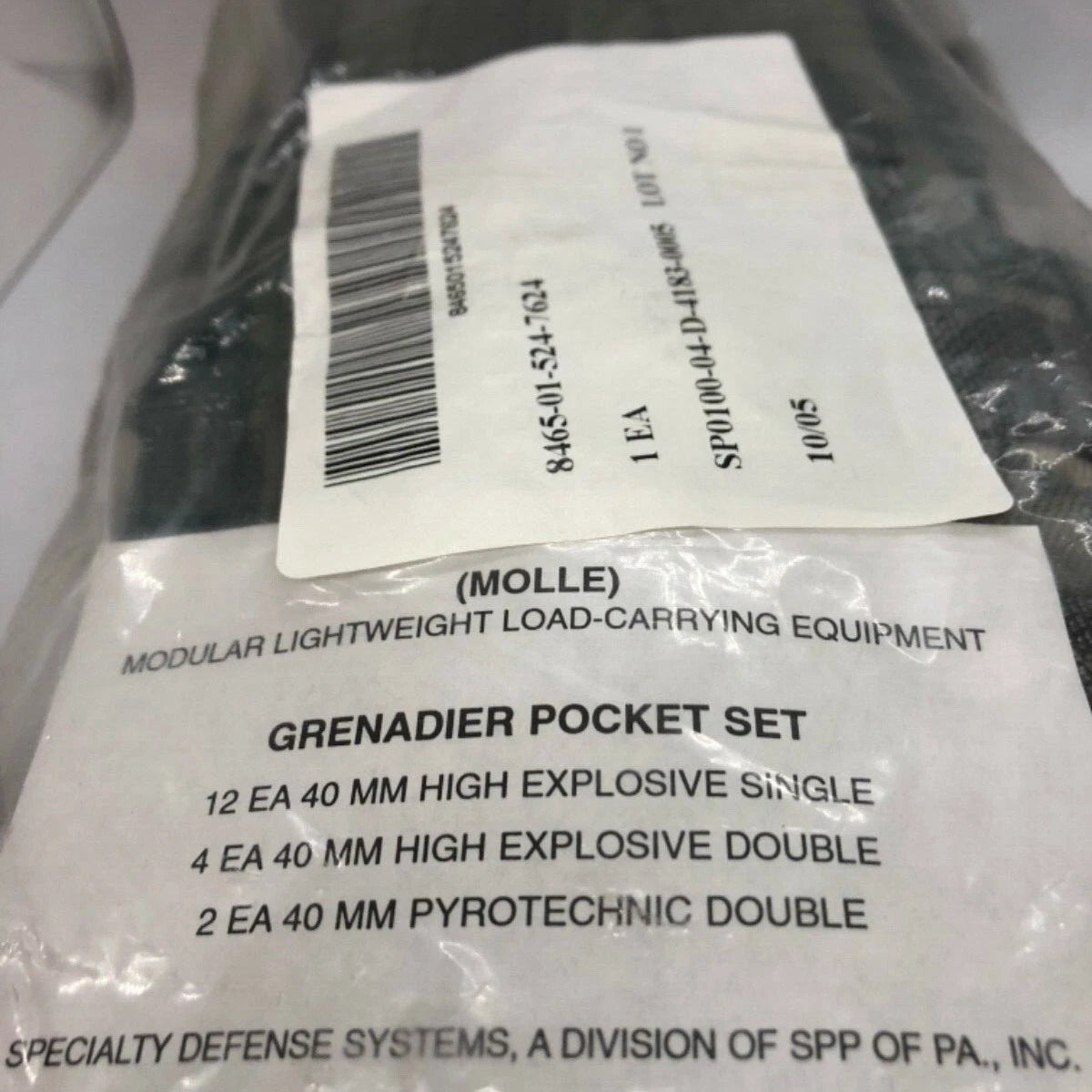USGI MOLLE II Grenadier Pocket Set