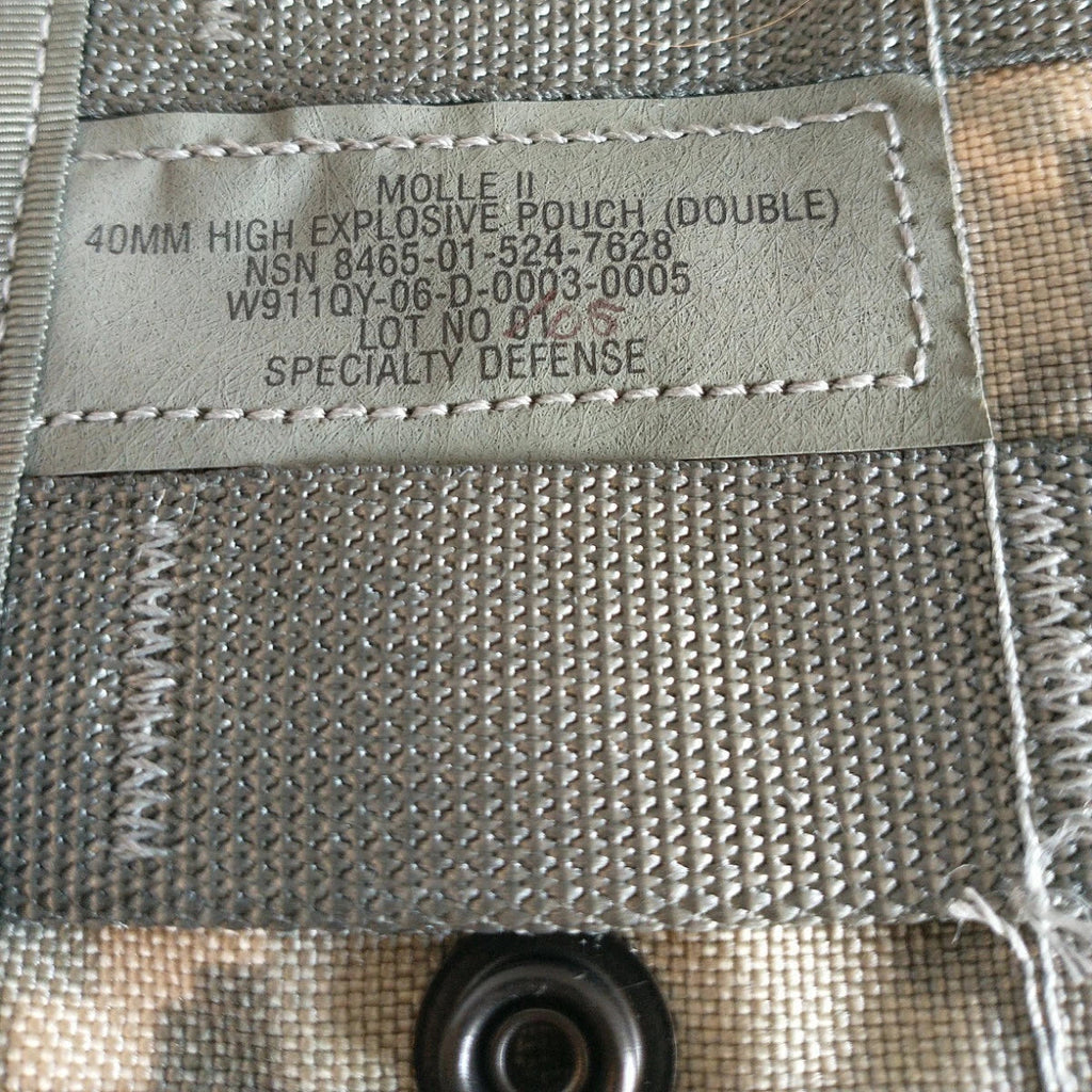 USGI MOLLE II Double 40MM High Explosive (HE) Pouch (Style 4035)