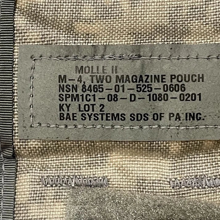 USGI MOLLE II M16A2/M4 Double Magazine Pouch (M4, M16, AR15) GEN2