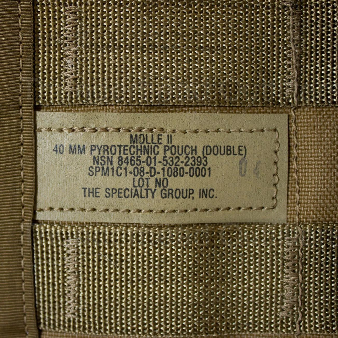 USGI MOLLE II Double 40MM Pyrotechnic Pouch (Style 4045)