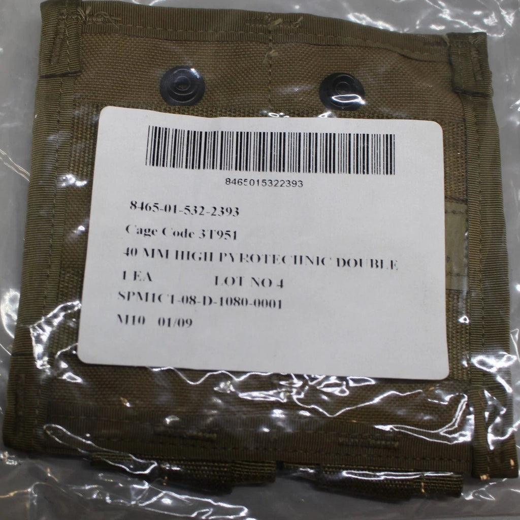USGI MOLLE II Double 40MM Pyrotechnic Pouch (Style 4045)