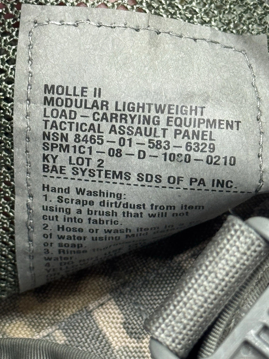 USGI MOLLE II Tactical Assault Panel (TAP) Set