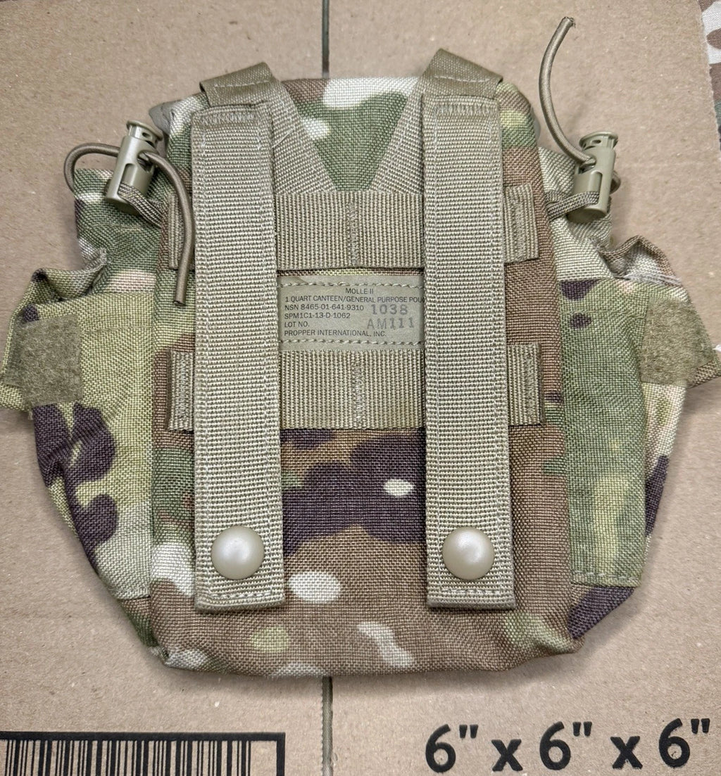 USGI MOLLE II Canteen Carrier Utility / General Purpose Pouch 1QT