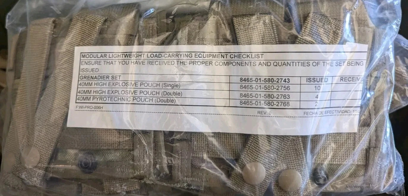 USGI MOLLE II Grenadier Pocket Set