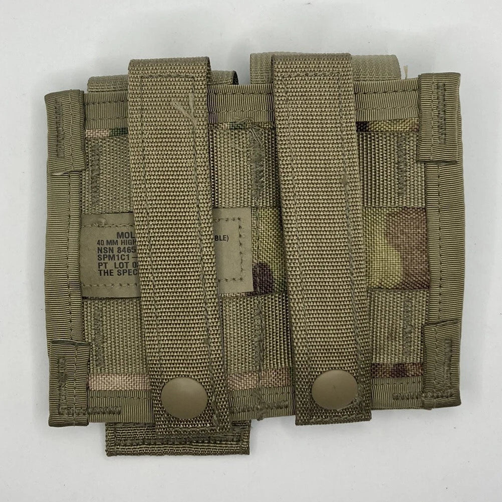 USGI MOLLE II Double 40MM Pyrotechnic Pouch (Style 4045)