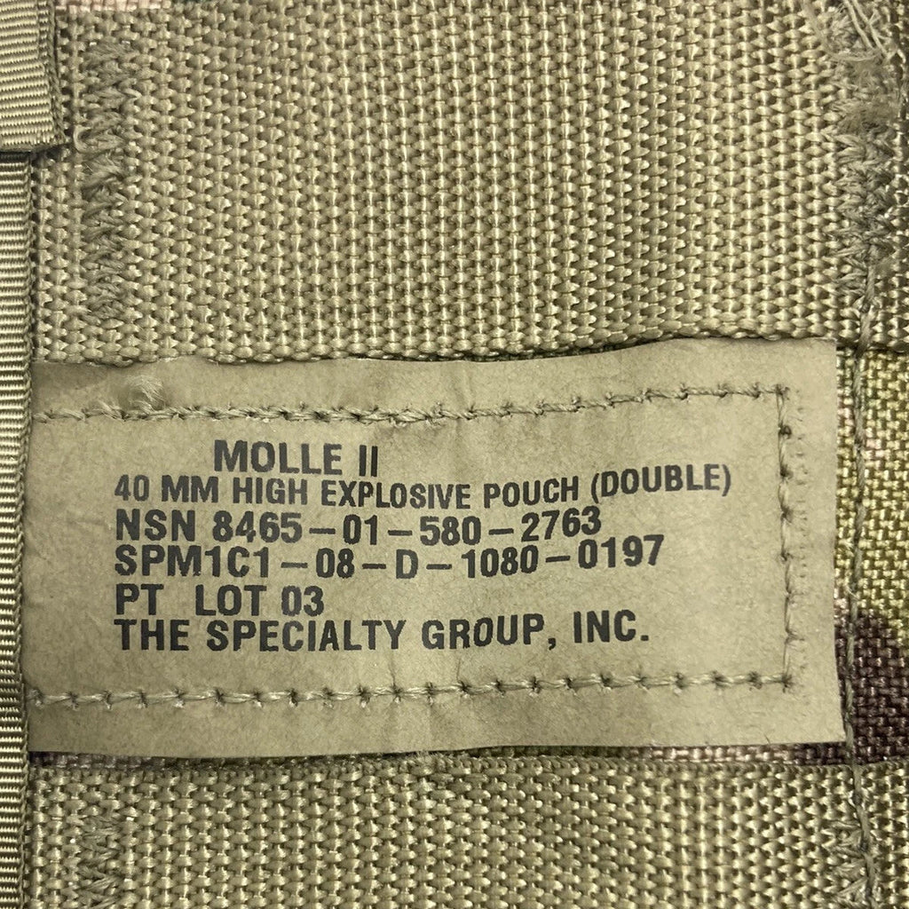 USGI MOLLE II Double 40MM Pyrotechnic Pouch (Style 4045)