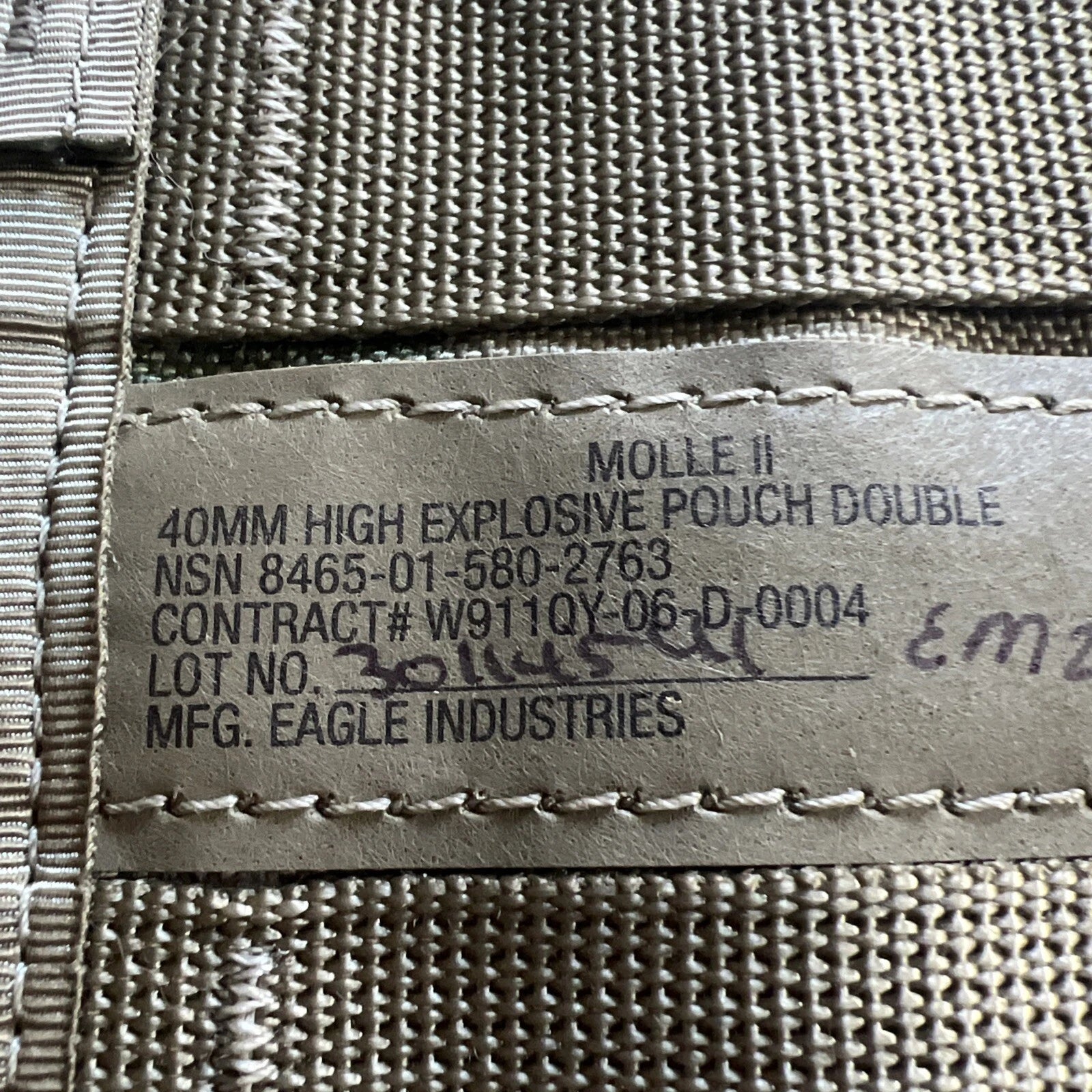 USGI MOLLE II Double 40MM High Explosive (HE) Pouch (Style 4035)