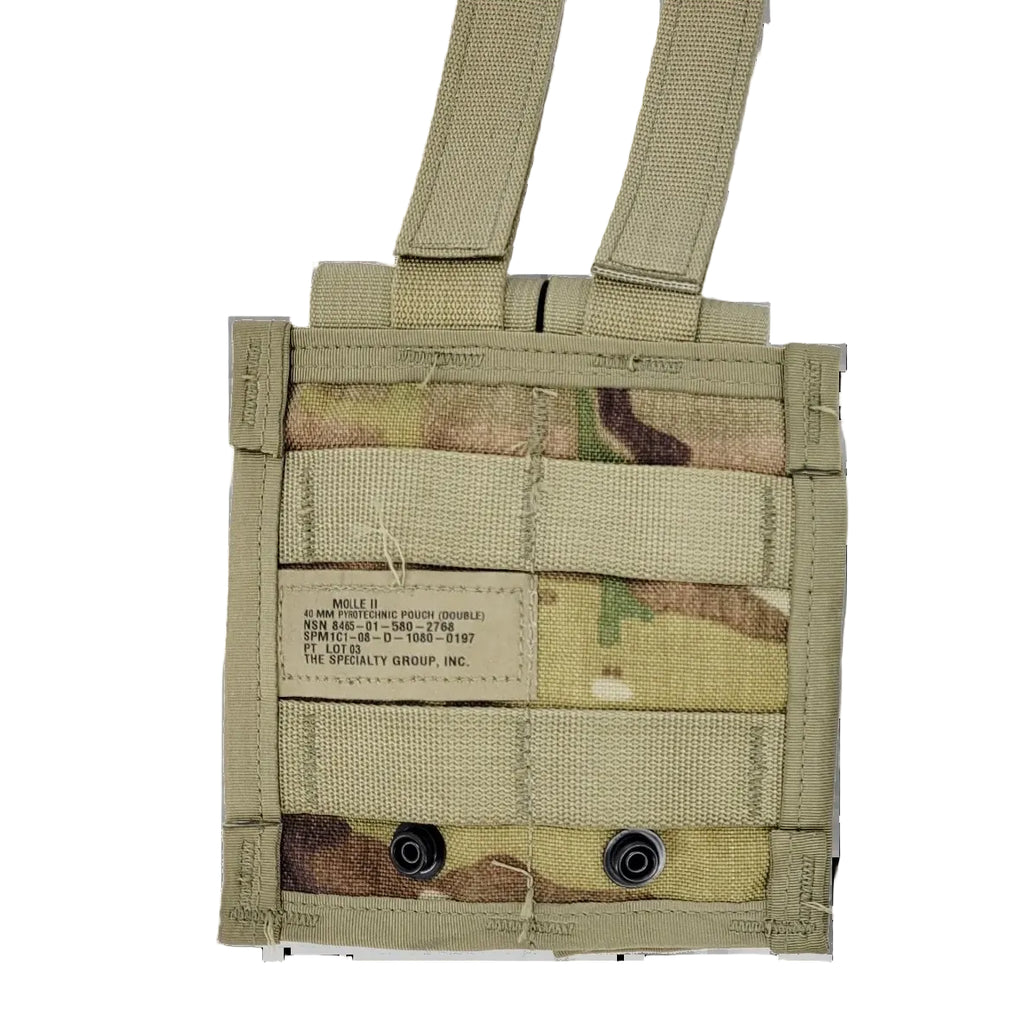 USGI MOLLE II Double 40MM Pyrotechnic Pouch (Style 4045)