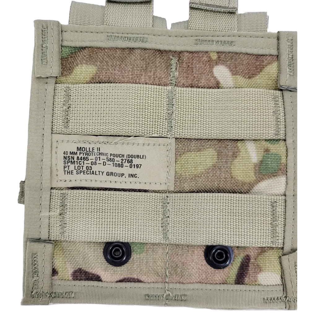 USGI MOLLE II Double 40MM Pyrotechnic Pouch (Style 4045)
