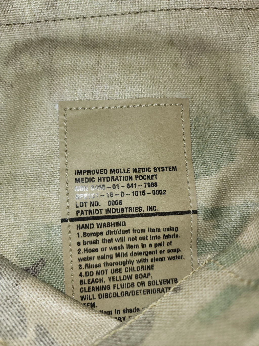 USGI Improved MOLLE Medic System (IMMS) Hydration Pouch