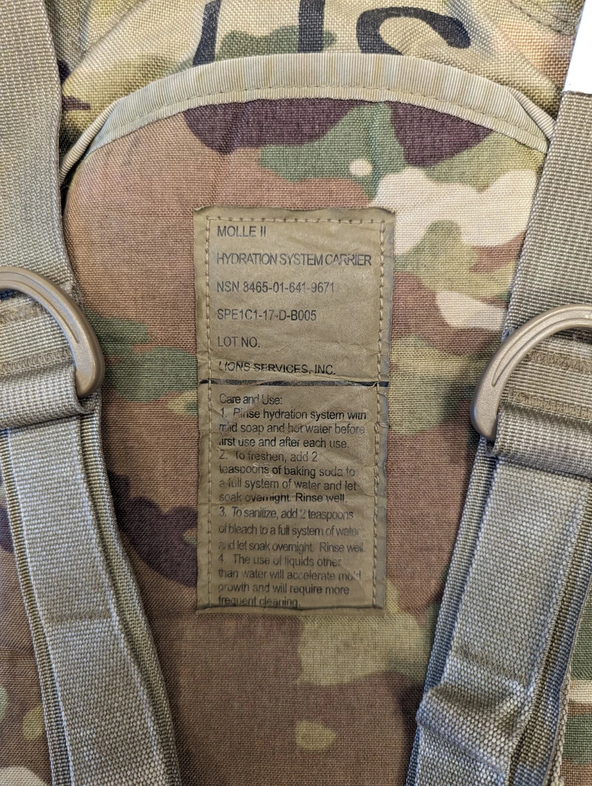 USGI MOLLE II Hydration System Carrier 3L 100oz
