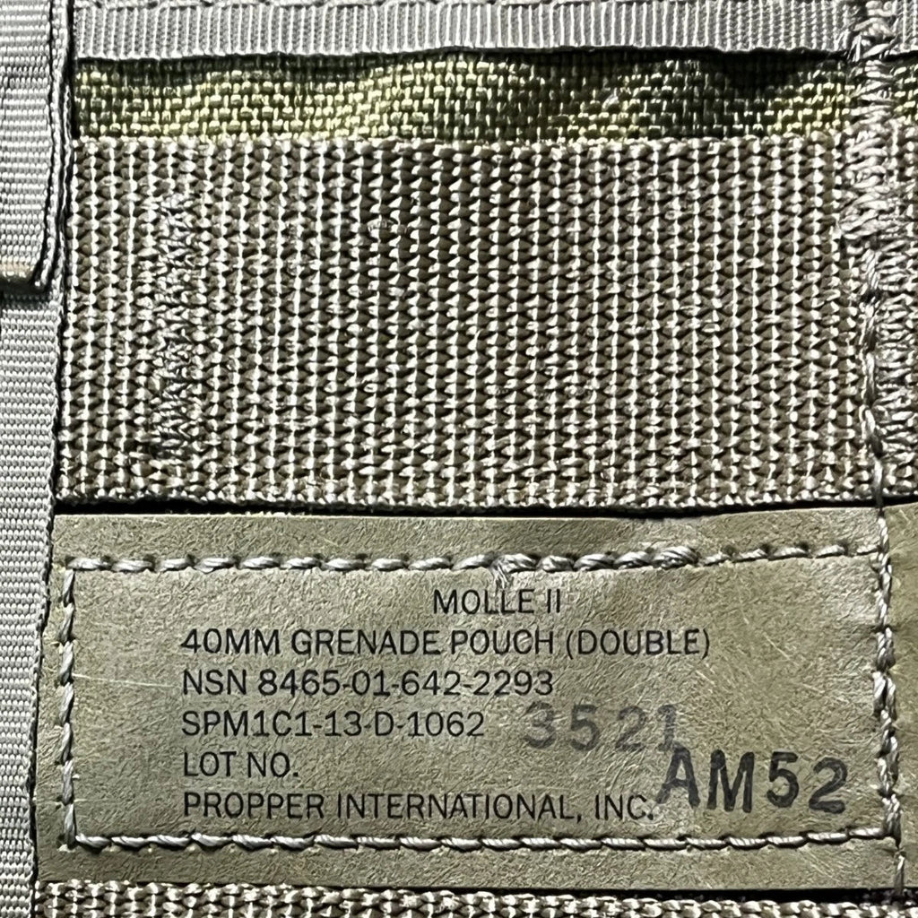 USGI MOLLE II Double 40MM High Explosive (HE) Pouch (Style 4035)