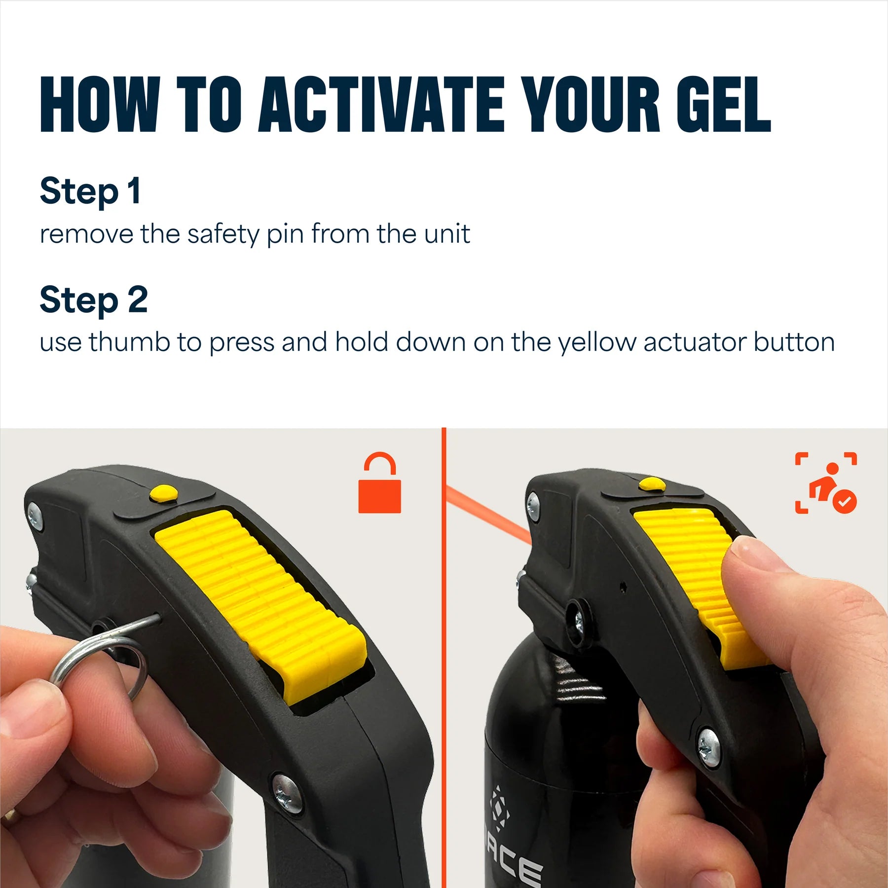 Mace Magnum 9 Trigger Handle Pepper Gel 80572