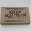 USGI M196 5.56 Red Tip Tracer 55gr - Lake City Army Ammunition Plant (LCAAP)