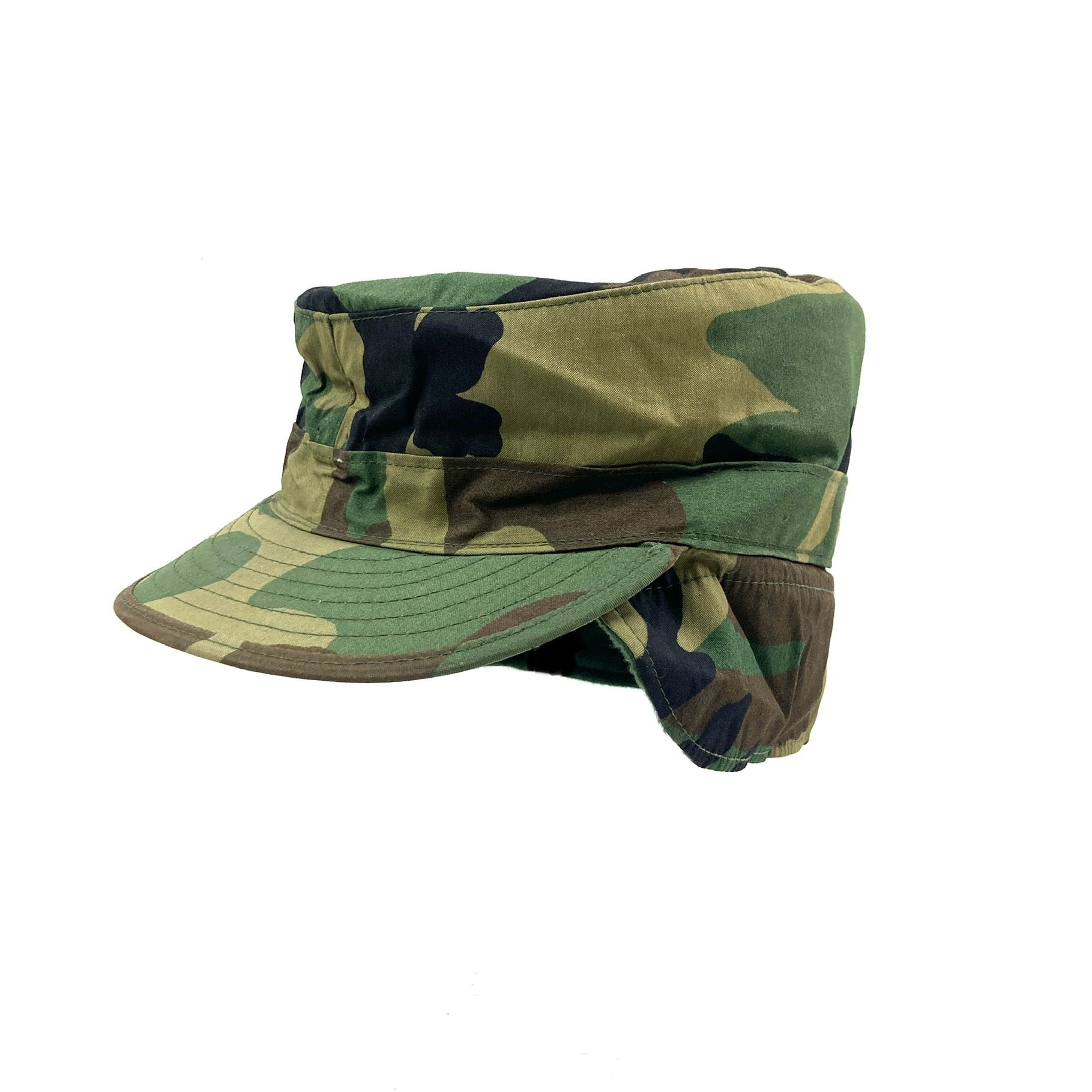 USGI Cold Weather Patrol Cap, Woodland Camo