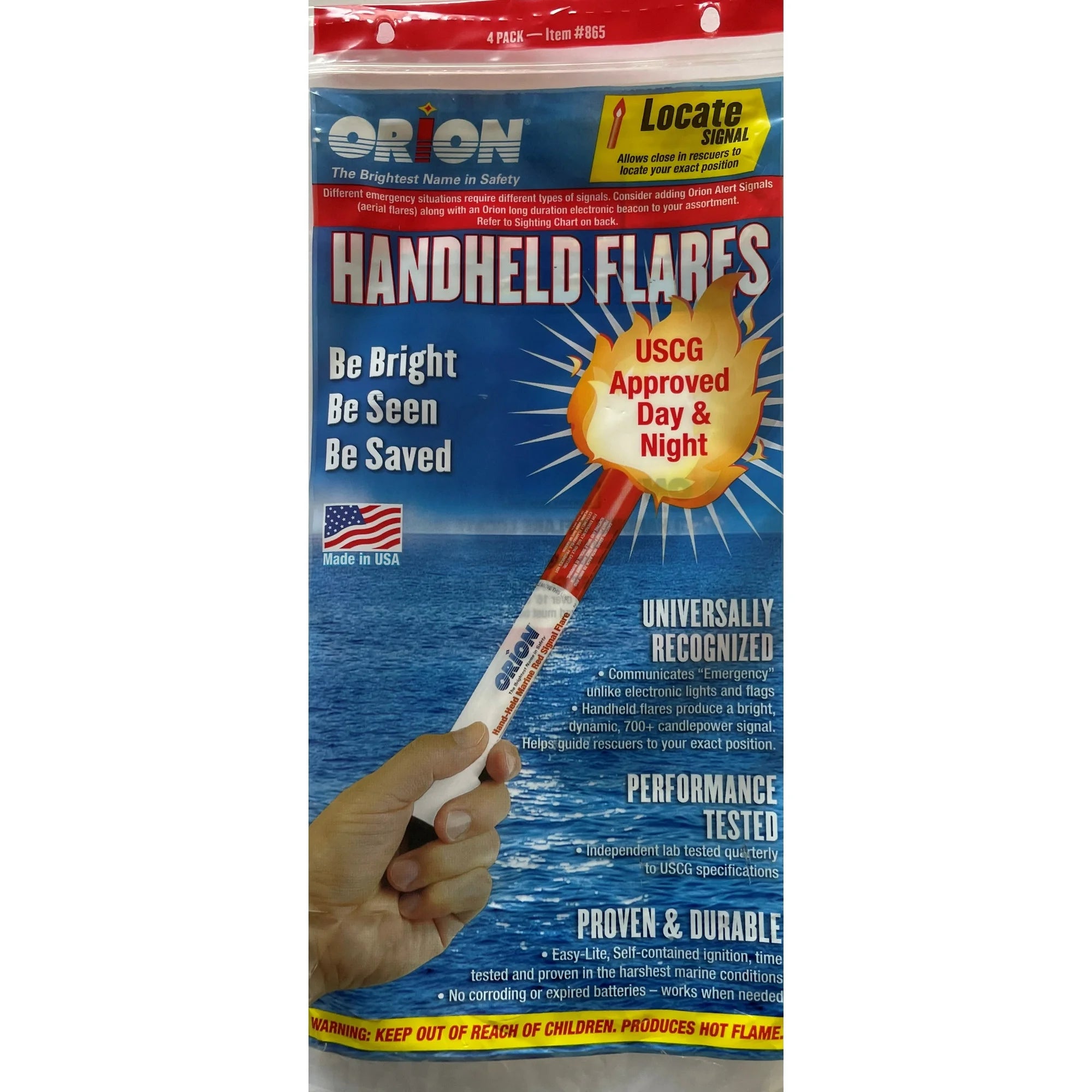 Orion Handheld Signal Flares (4 Pack)