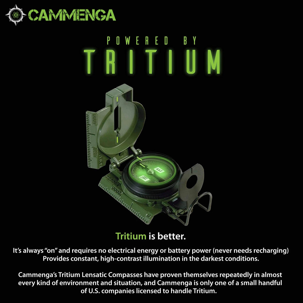 USGI Cammenga Model 3H Tritium Lensatic Compass