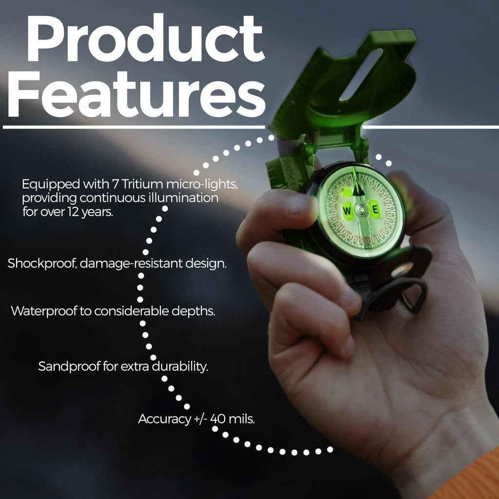 USGI Cammenga Model 3H Tritium Lensatic Compass