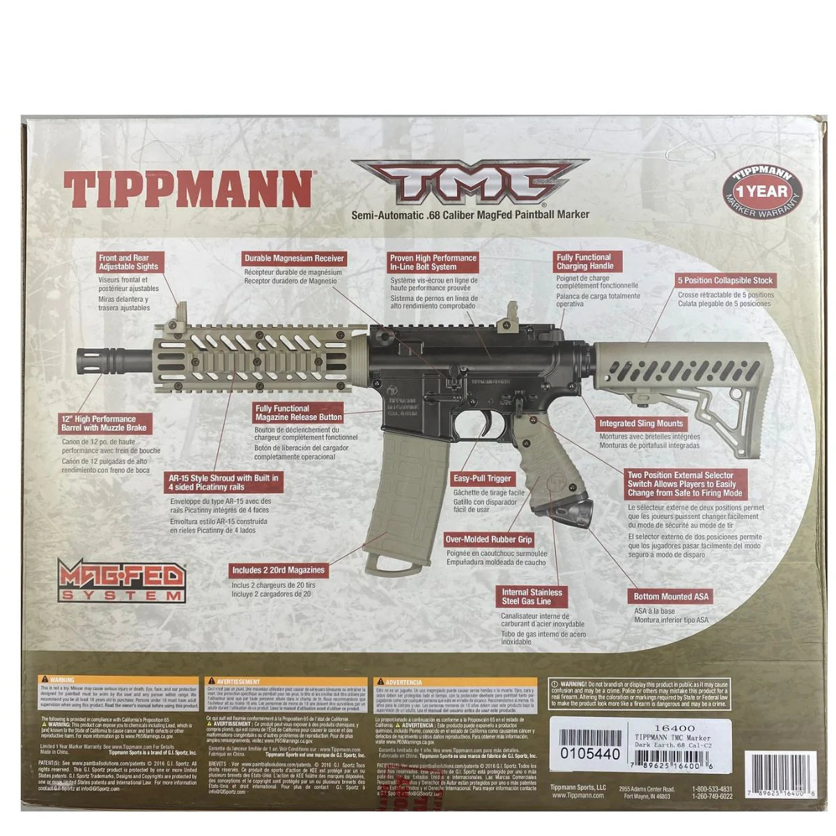 Tippmann TMC Mag-Fed Riot Control Marker (SBR)